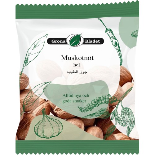 Muskotnöt Hel 30g Gröna Bladet