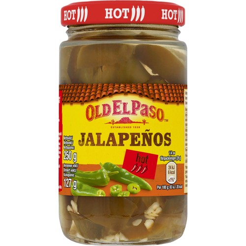 Sliced Green Jalapeños 250g Old El Paso