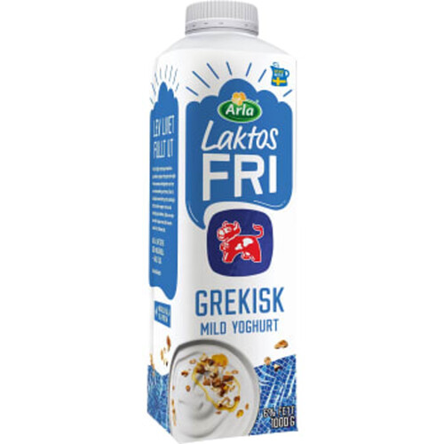 Grekisk Yoghurt Mild Naturell 6% Laktosfri 1000g Arla Ko®