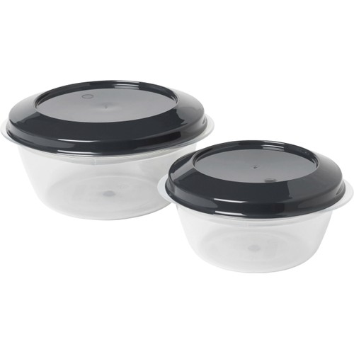 Förvaringsburk Grå 0,25l/0,5l 2-p ICA