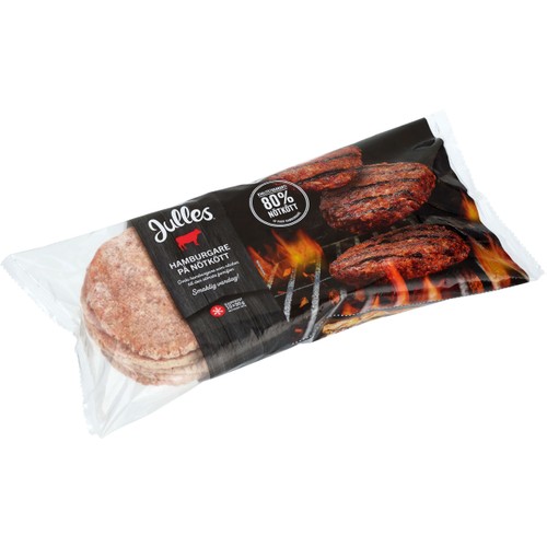 Hamburgare nötkött 900g Julles