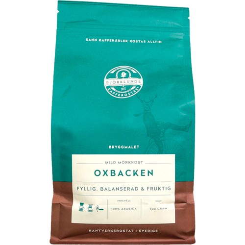 Kaffe Oxbacken Bryggmalet 500g Björklunds Kafferosteri