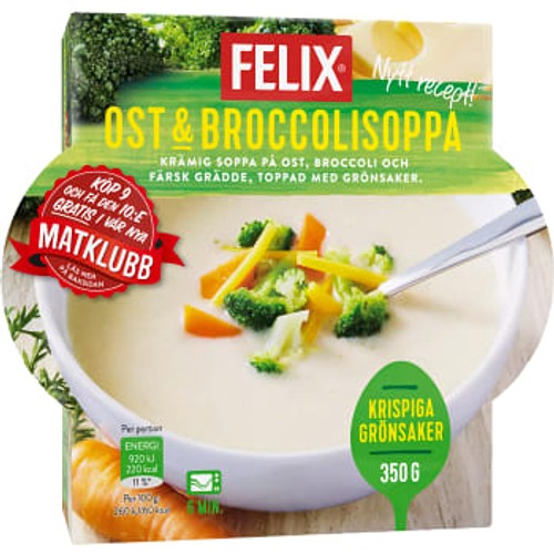 Ost & Broccolisoppa 350g Felix