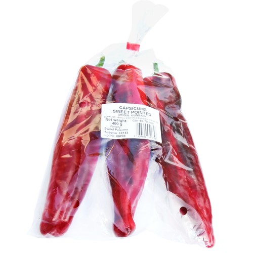 Spetspaprika röd 400g Klass 1