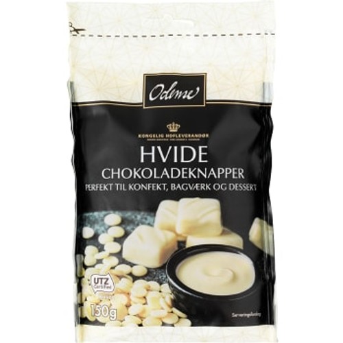 Chokladknapp Vit 150g Odense