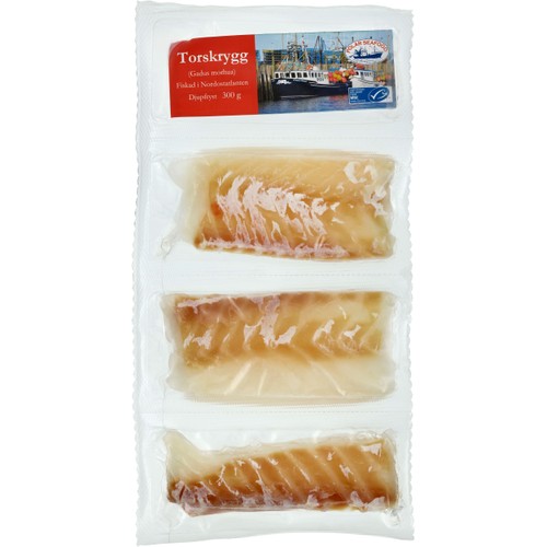 Torskryggfilé 300g POLAR SEAFOOD