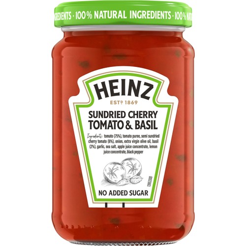 Pastasås Tomat Basilika 350g Heinz