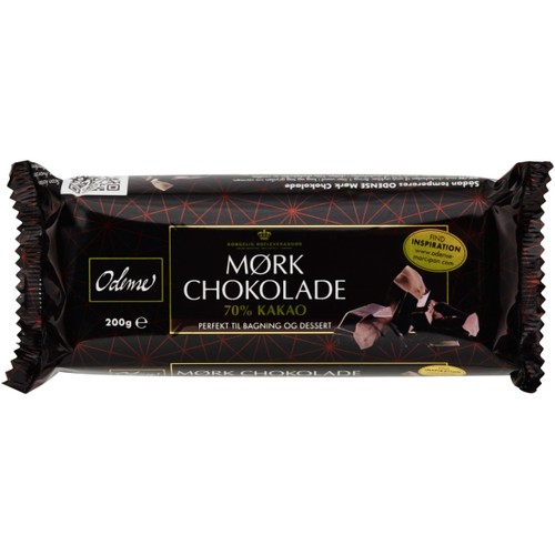 Blockchoklad Mörk 70% 200g Odense