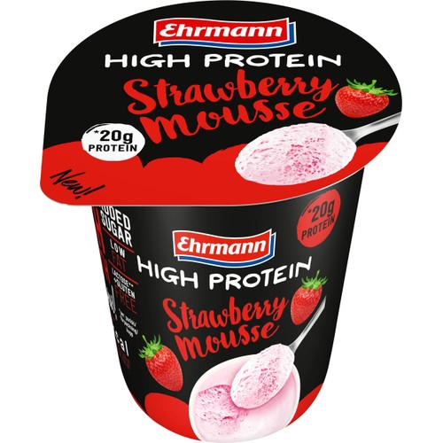 Jordgubbsmousse Protein 2,6% 200g Ehrmann