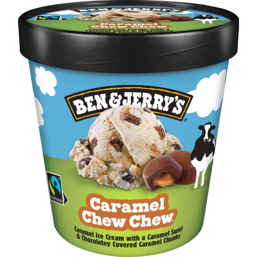 Glass Caramel Chew Chew 465ml Ben & Jerrys