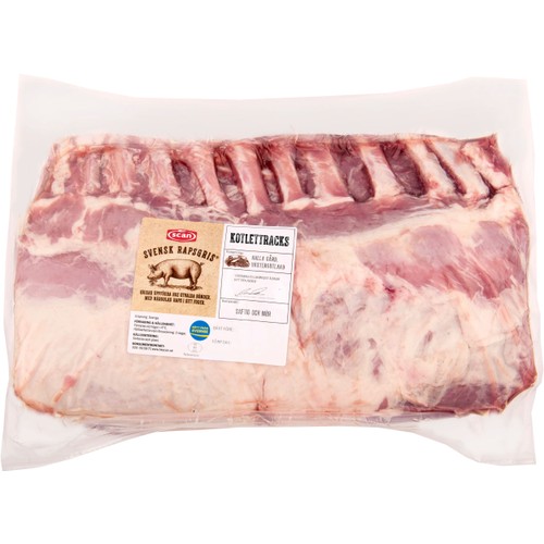 Kotlettrack Färsk av rapsgris ca 5,2kg Scan