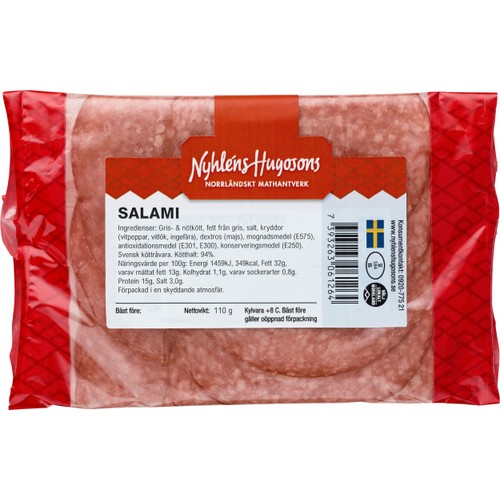 Salami 110g Nyhléns Hugosons