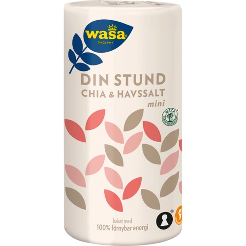 Knäckebröd Din Stund Mini Chia & Havssalt 270g Wasa