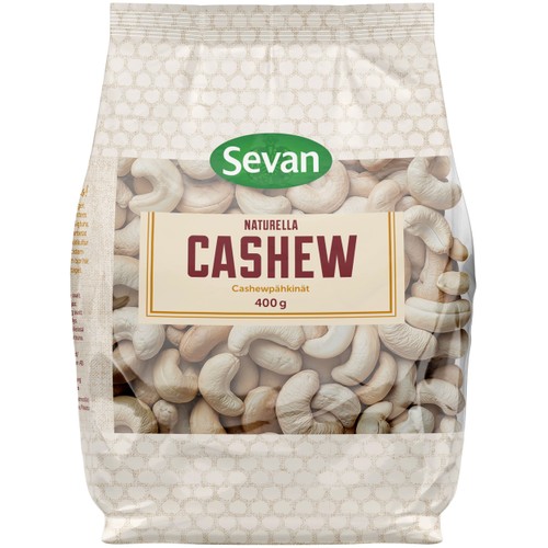Cashewnötter naturella 400g Sevan
