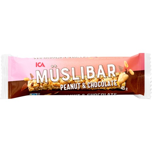 Müslibar Peanut &  Chocolate 45g ICA