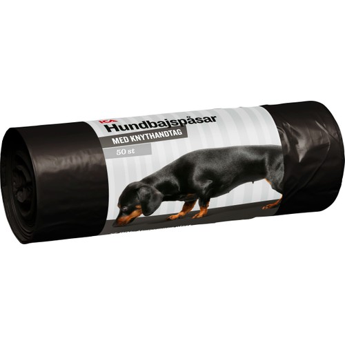Hundbajspåse Svart 50-p ICA