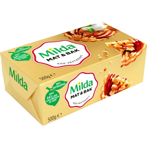 Margarin Mat & Bak växtbaserat 79% 500g Milda