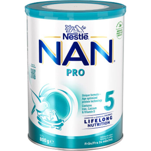 Mjölkersättning NAN Pro 5 Från 24m 800g Nestle