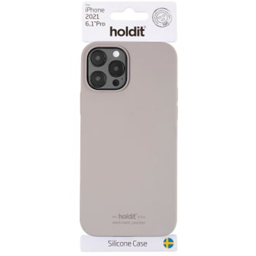 Mobilskal silicon iPhone 13 Pro Taupe holdit