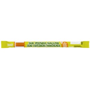 Godis Sur Hallon/Persika Stång 27g Toms