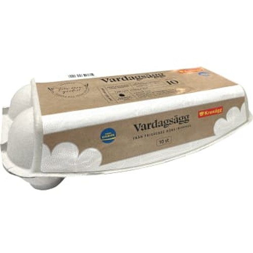 Ägg Frigående inomhus M/L 10-p Kronägg