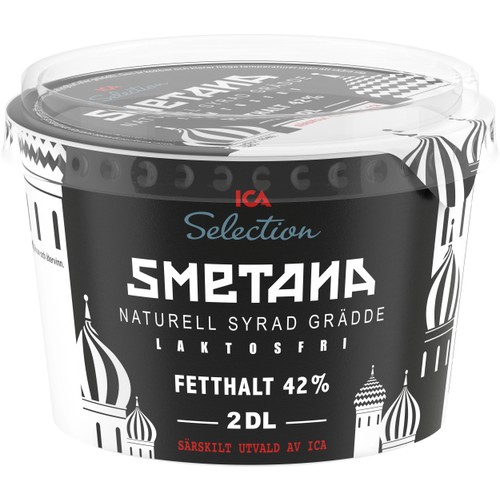 Smetana Laktosfri 42% 2dl ICA Selection