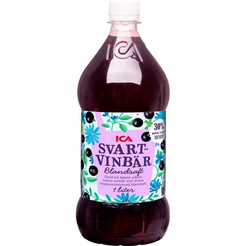 Blandsaft Svartvinbär Högkoncentrerat 1l ICA