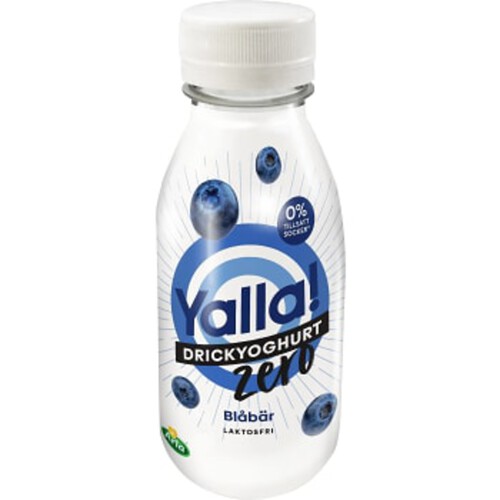 Drickyoghurt Zero Blåbär Laktosfri 0,5% 350ml Yalla®