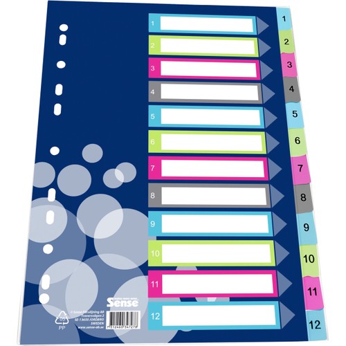 Plastregister 1-12 A4 Sense