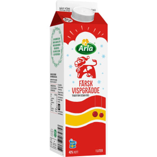 Färsk vispgrädde 40% 1l Arla Ko®