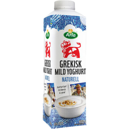 Grekisk Yoghurt Mild Naturell 6% 1000g Arla Ko®