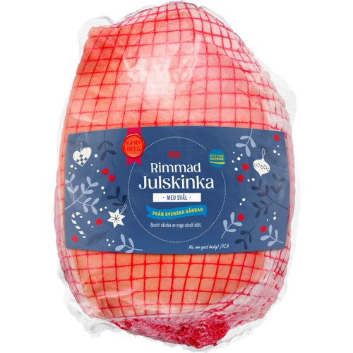 Julskinka Färsk Rimmad med svål ca 4,2kg ICA