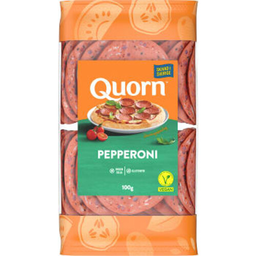 Veganskivor Pepperoni 100g Quorn