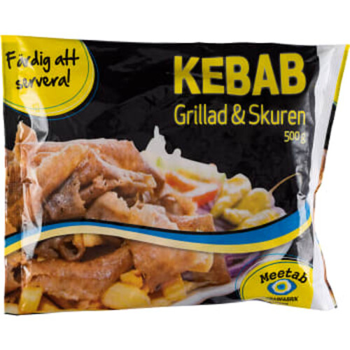 Kebab Grilla & skuren 500g Meetab Kebabfabrik