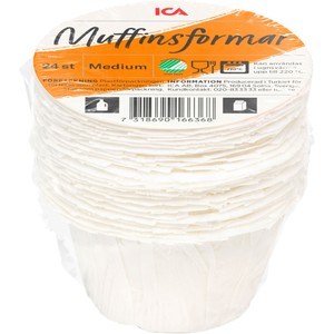 Muffinsformar Amerikanska 24-p Miljömärkt ICA