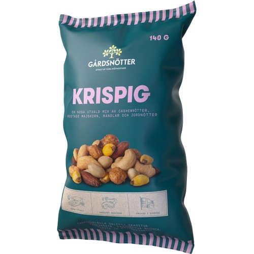 Nötmix Krispig 140g Gårdsnötter