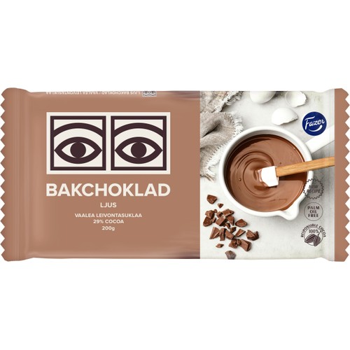 Bakchoklad Ögon Ljust 200g Fazer