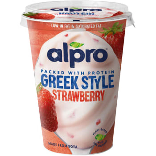 Sojayoghurt Jordgubb Grekisk 3% 400g Alpro