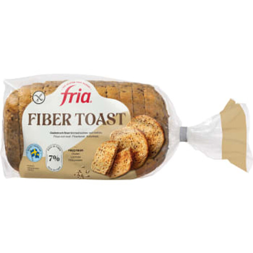 Fibertoast Formbröd Glutenfri Laktosfri Fryst 500g Fria