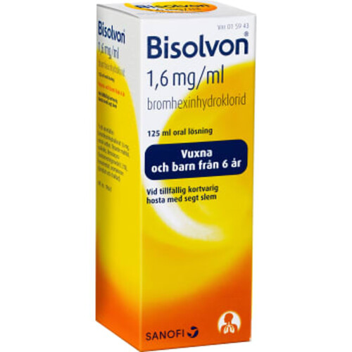 Bisolvon Oral lösning 1,6mg/ml 125ml