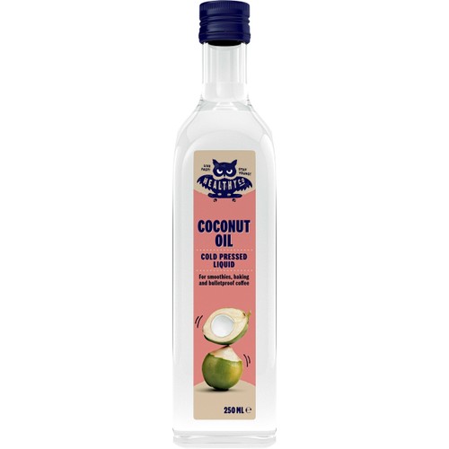 Kokosolja Kallpressad Flytande 250ml HealthyCo