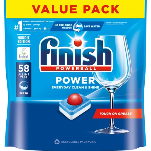 Maskindisk Power AIO Disktabl 58 Styck Finish