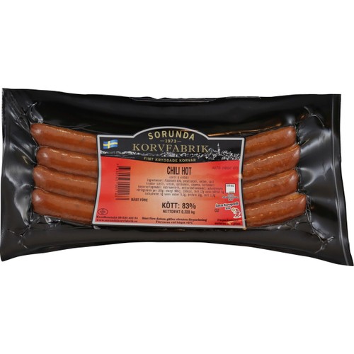 Chili Hot 220g Sorunda Korvfabrik