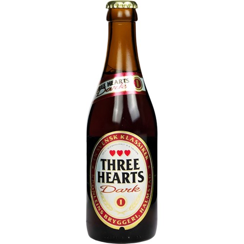 Lättöl Mörk 2,2% 33cl Three Hearts