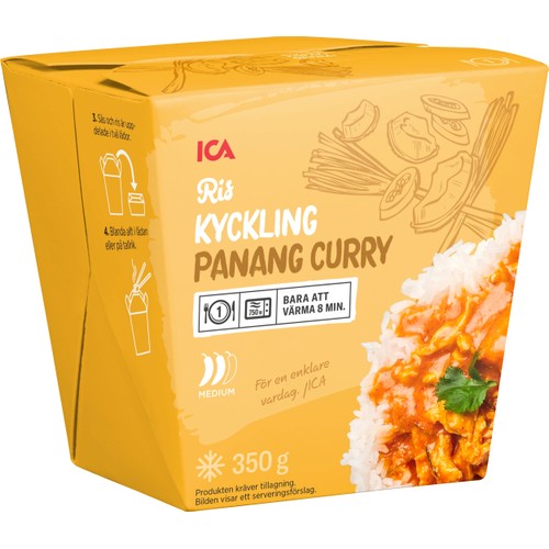 Wok Kyckling panang curry Fryst 350g ICA