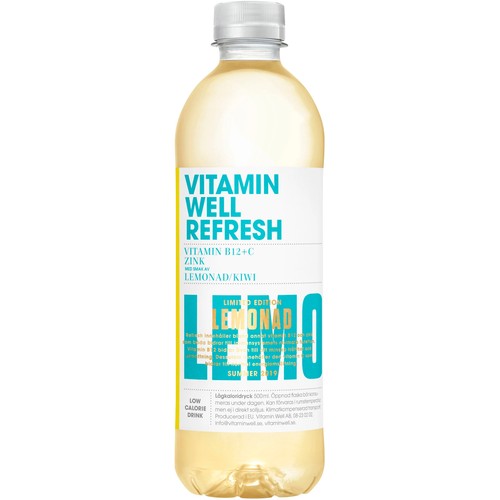 Refresh Lemonad & kiwi 50cl Vitamin well