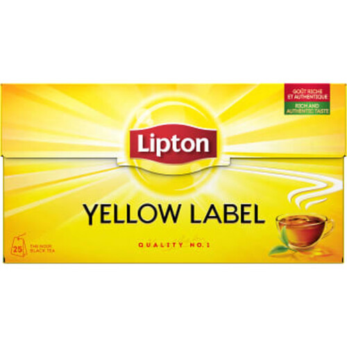 Yellow label te 25-p Lipton