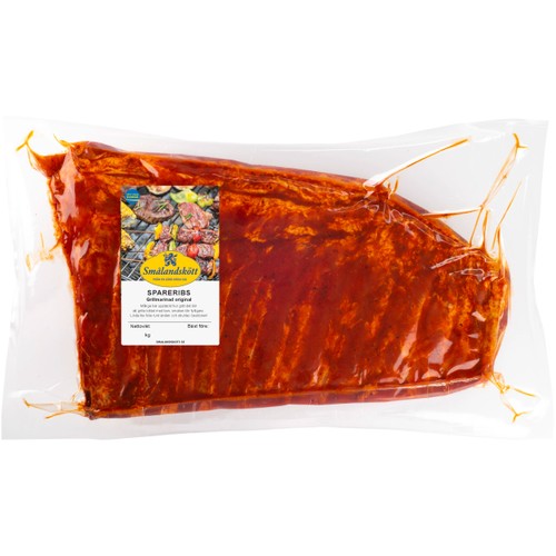 Spareribs Färska Grillmarinade Original ca 1,35kg Smålandskött