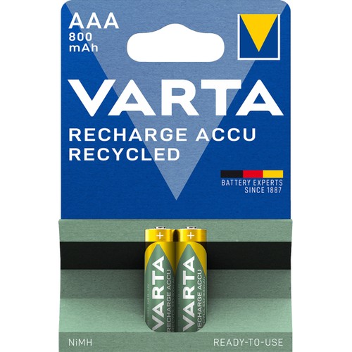 Batteri ReCharge AAA 800mAh 2-p