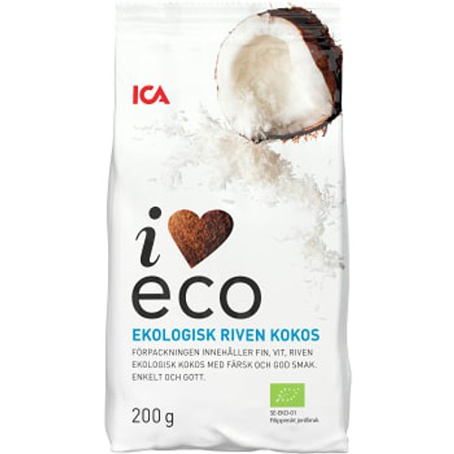 Kokos riven Ekologisk 200g ICA I Love Eco